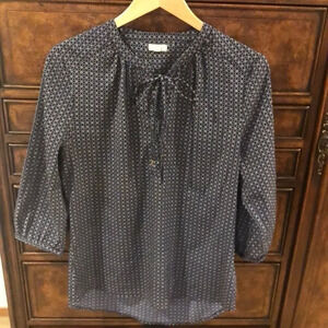 Antila Femme black and white polka dot shirt